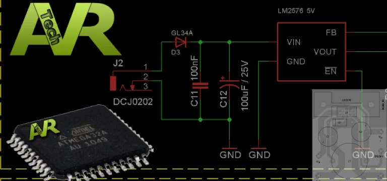 Menu LCD HD44780 – Schemat II