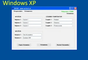 Ustawienia programu widok Windows XP